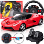 SpeedX Remote Car with Steering Wheel & Pedals