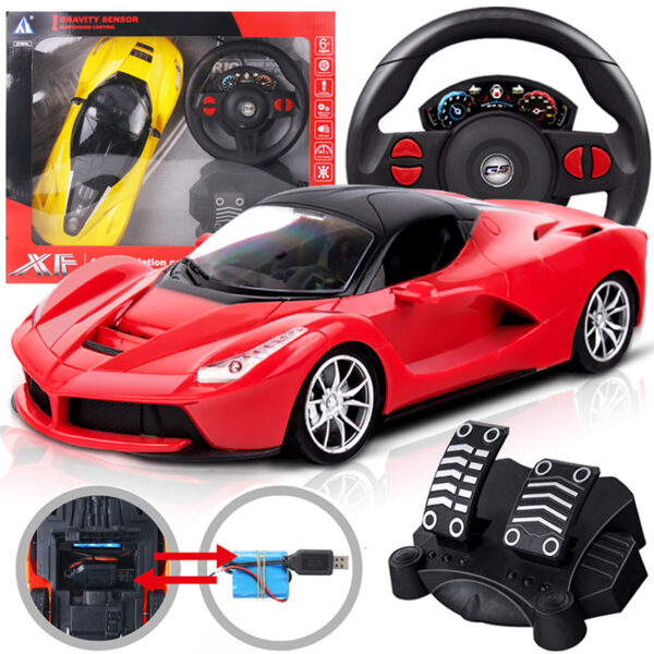 SpeedX Remote Car with Steering Wheel & Pedals