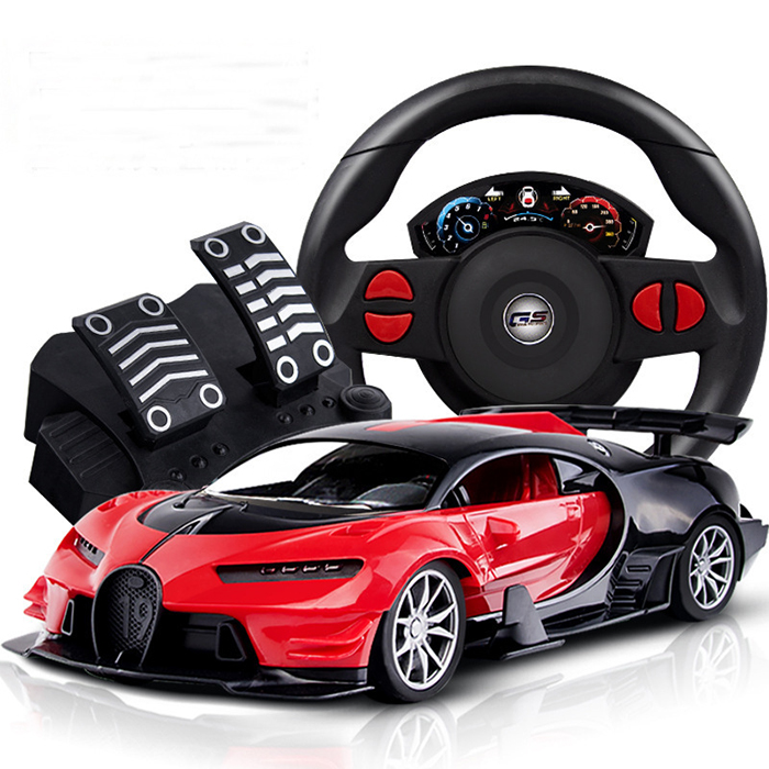 SpeedX Remote Car with Steering Wheel & Pedals