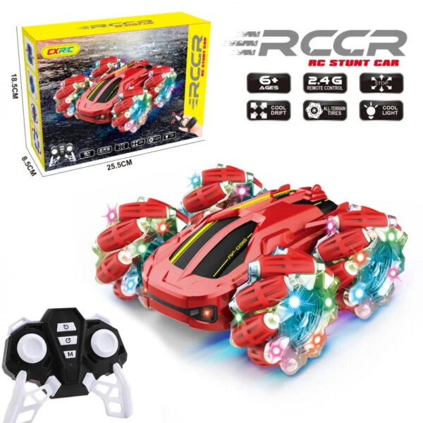 2.4G 4WD Double-Sided RC Stunt Car with Lights